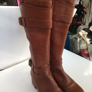 Fabianelli Sequoia Brown Leather Knee High Tall Riding Boots